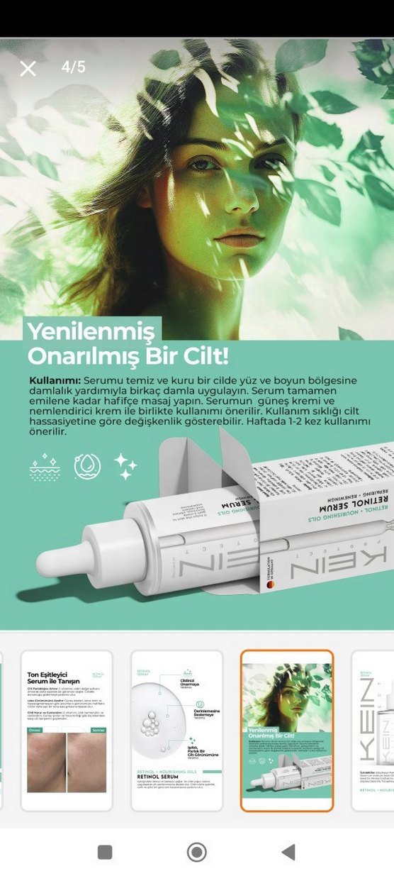 KEIN Retinol Serum Kadınlar İçin - Görsel 3