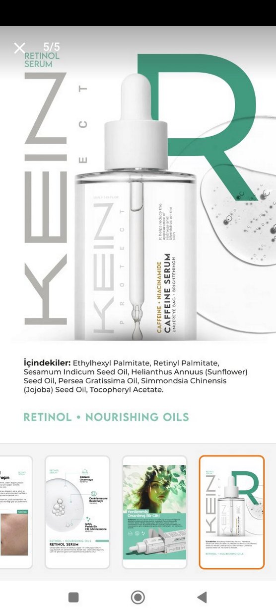 KEIN Retinol Serum Kadınlar İçin - Görsel 2