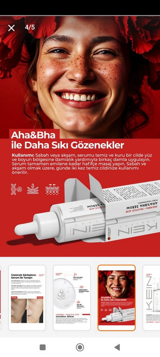 Kein AHA%BHA Anti-Aging Serumu - Görsel 5