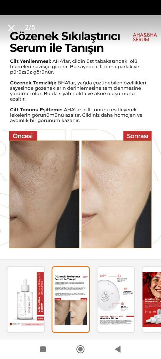 Kein AHA%BHA Anti-Aging Serumu - Görsel 3