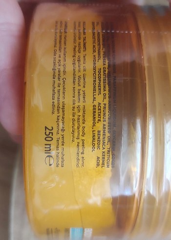 Diğer Diger Selülit Karşıtı ve Sıkılaştırıcı Vücut Peelingi 250ml