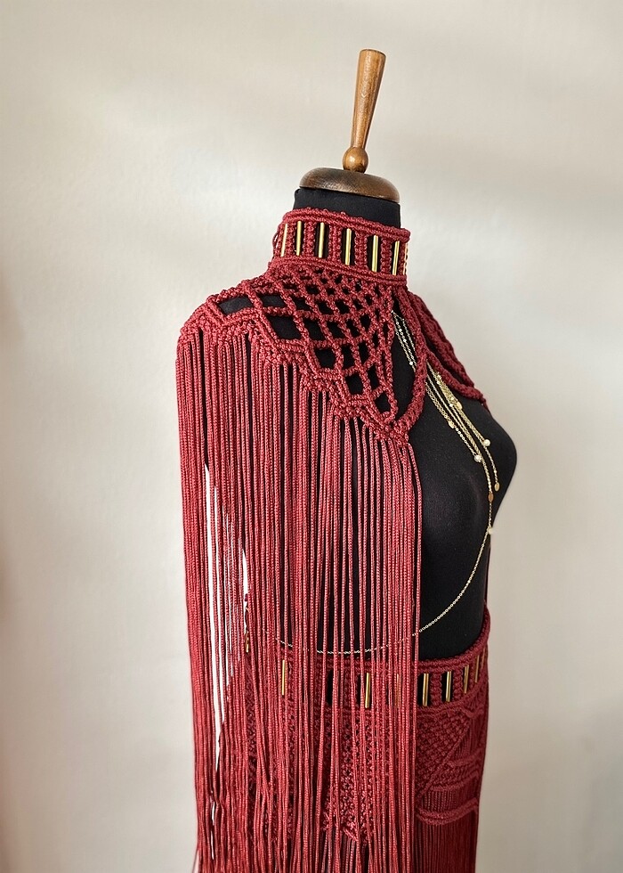 Makrome festival elbise - Görsel 2