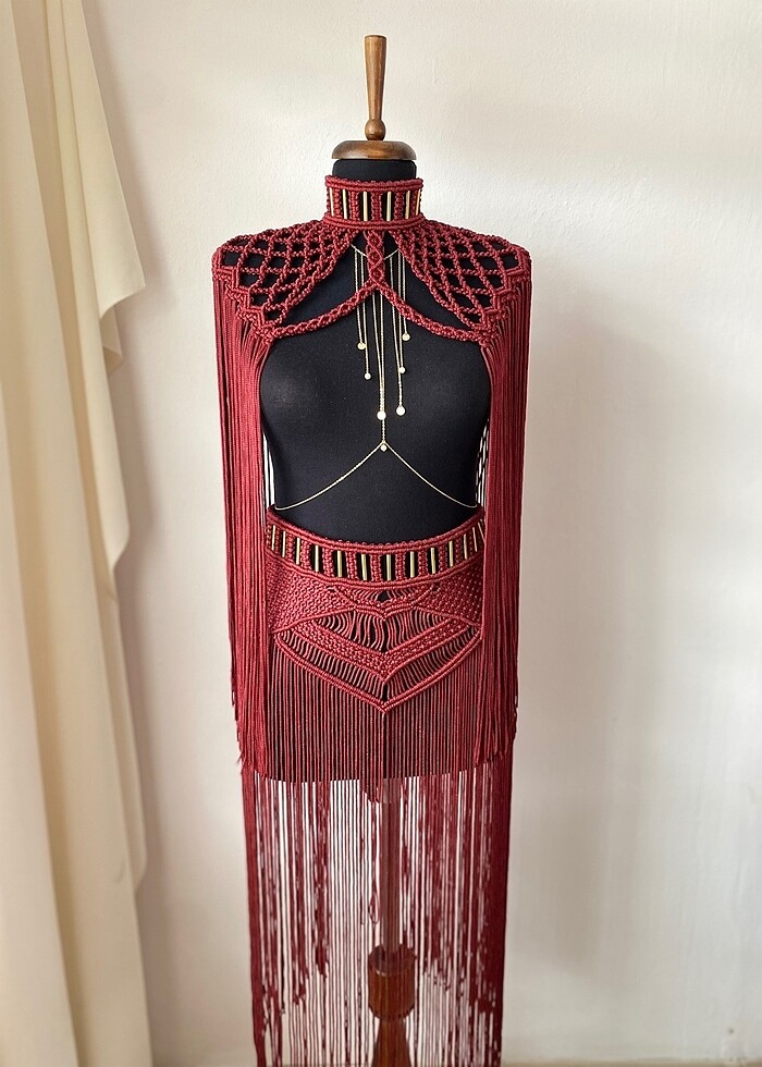 Makrome festival elbise - Görsel 4