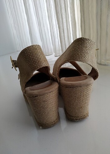 37 Beden camel Renk Yeni dolgu topuk espadril