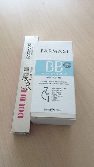 Double effect maskara ve 03 numara Bb krem