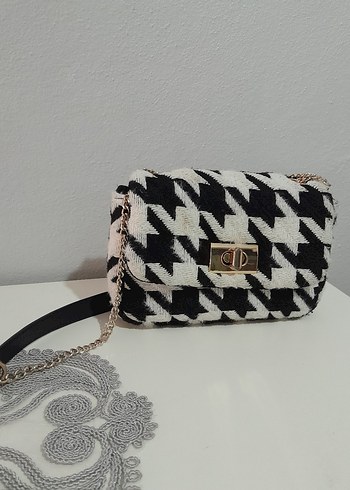Zara Zebra Desenli Modern Klasik Kadın Çanta