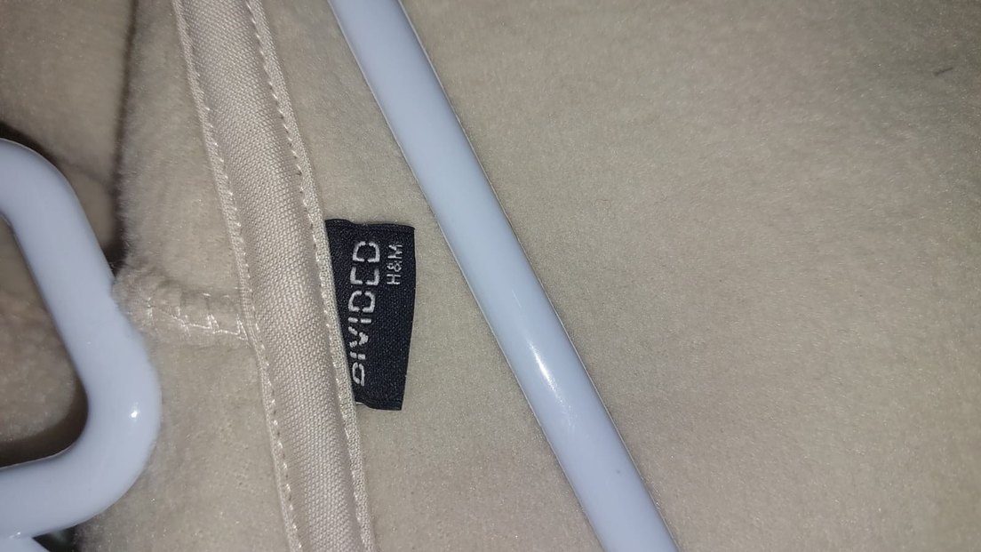 HM Unisex Kapüşonlu Fermuarlı Bej Panço 2 5 yaş uygun - Görsel 4