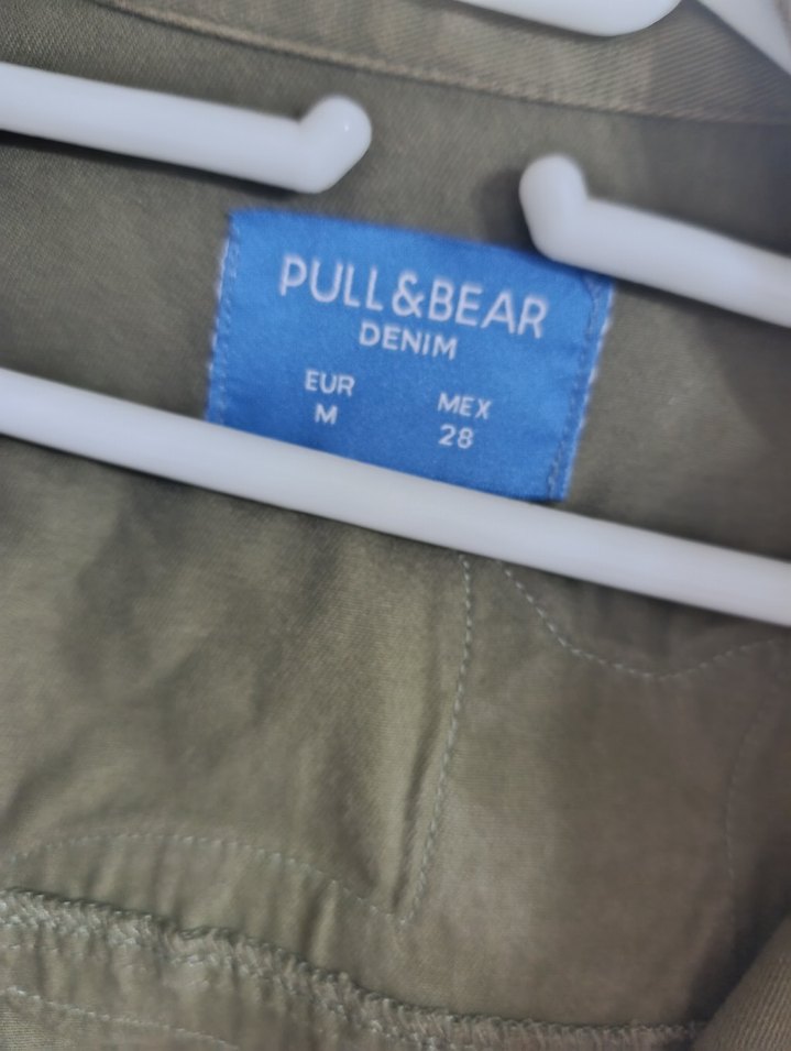 Pull&Bear Haki yeşili Parka Ceket - Görsel 4