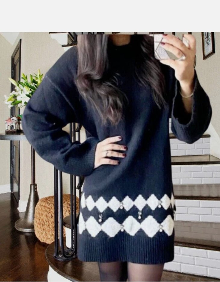 H&M Kazak Elbise incili - Görsel 5