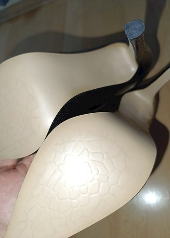 Trendyol pembe potin Yılan Desen Stiletto - Görsel 2