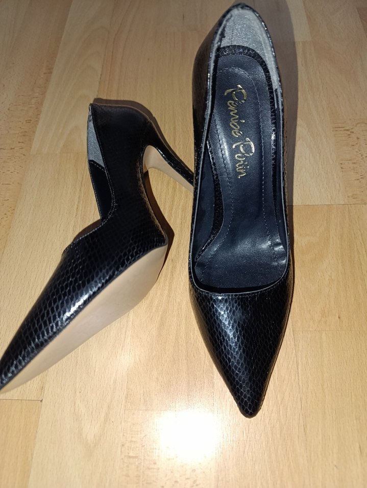 Trendyol pembe potin Yılan Desen Stiletto - Görsel 3