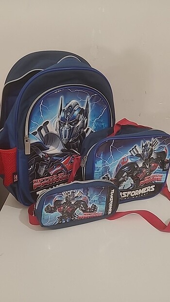 Yaygan transformers okul çantası, beslenme çantası, kalemlik