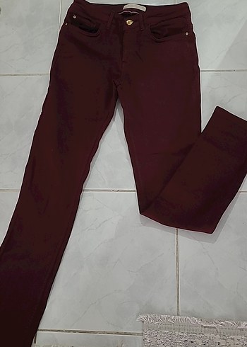 Bordo Kadın Pantolon