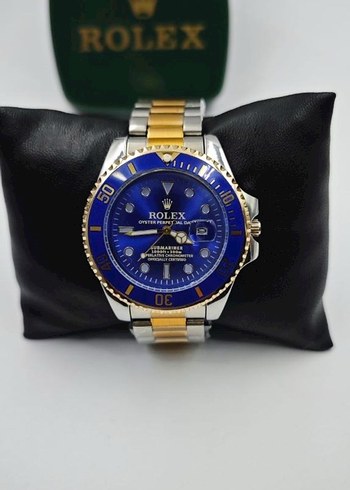Rolex Mavi Kadranli İki Renkli Siklik