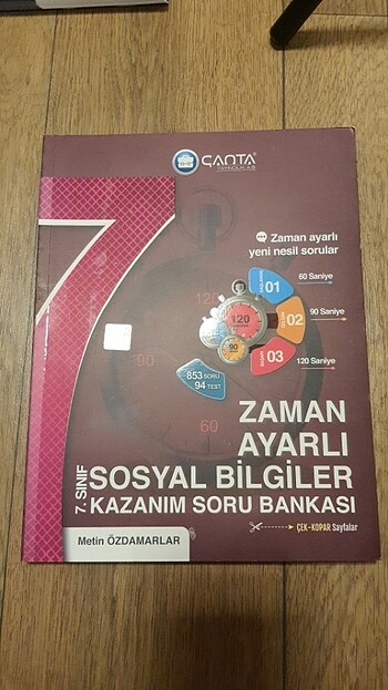 Çanta zaman ayarlı sosyal bilgiler soru bankası 7. Sınıf