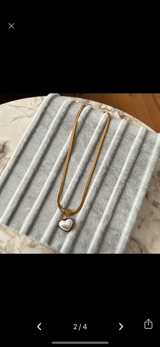 Kalpli inci kolye - Görsel 2