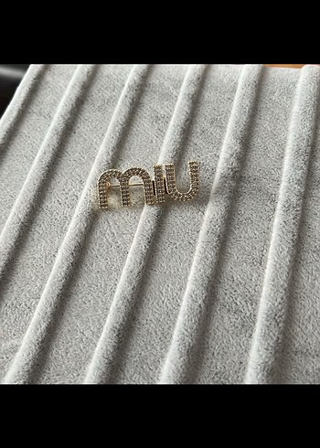 Altın Renkli İşlemeli Kadın Broş - Görsel 2