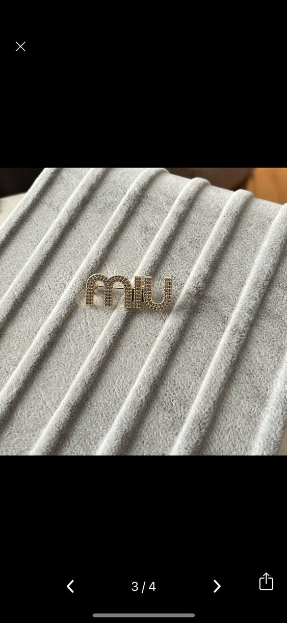 Altın Renkli İşlemeli Kadın Broş - Görsel 3