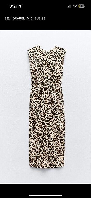Zara leopar elbise