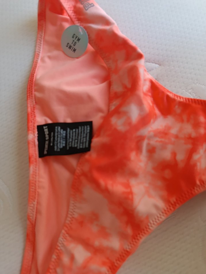 Pembe Tie-Dye Fermuarlı Kadın Mayo - Görsel 3