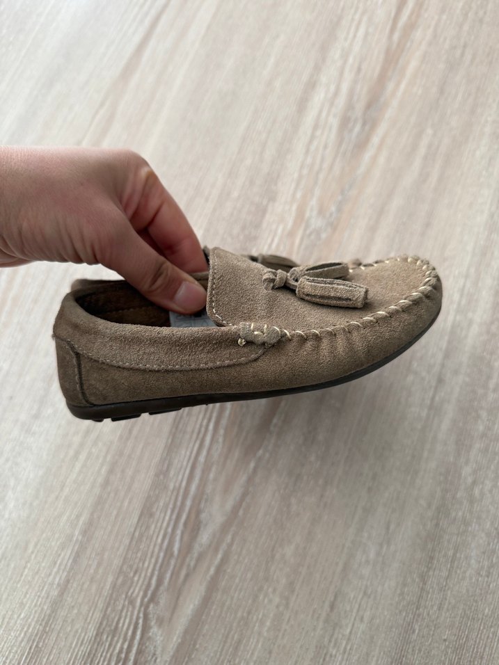 Bej Süet Püsküllü Erkek Özel Gün Ayakkabısı - Görsel 2