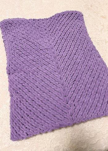 Mor Örgü Kız Yelek puffy - Görsel 6