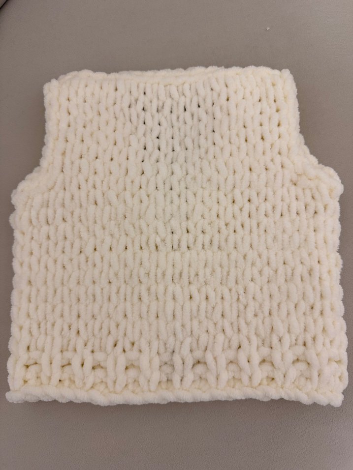 Bebek Örgü Yelek puffy - Görsel 4