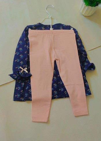 Renkli Baskılı Bebek Kız Takımı - Görsel 2