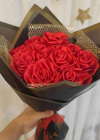 Kırmızı Güllerden Buket - Görsel 3