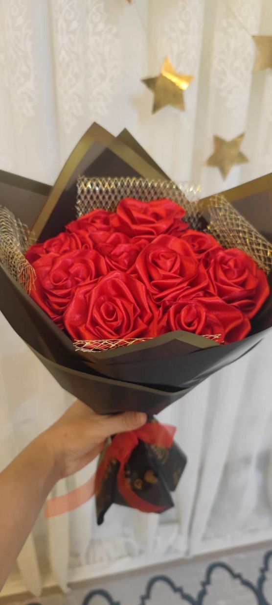 Kırmızı Güllerden Buket - Görsel 3
