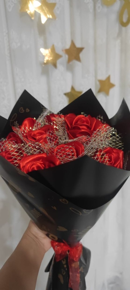 Kırmızı Dantel Detaylı Gotik Kadın Saç Aksesuarı - Görsel 2