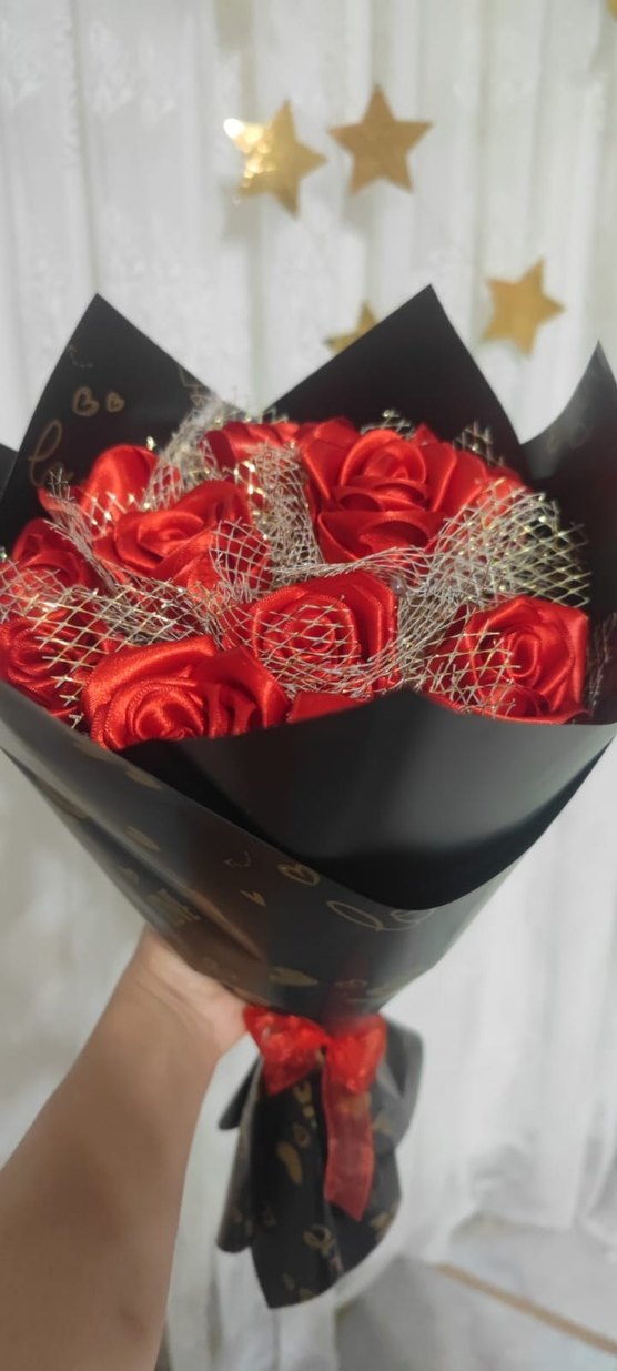 Kırmızı Dantel Detaylı Gotik Kadın Saç Aksesuarı - Görsel 3