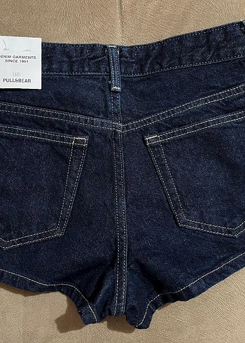 Pull&Bear Kadın Mini Denim Şort - Görsel 4