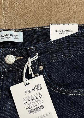 Pull&Bear Kadın Mini Denim Şort - Görsel 3
