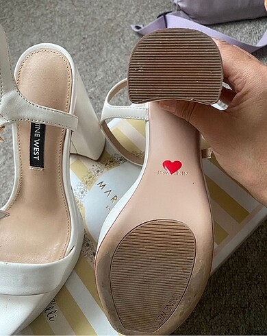 37 Beden beyaz Renk Nine West gelin ayakkabısı
