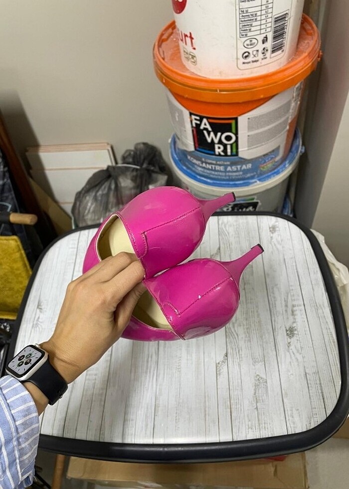 Kadın pembe ayakkabı(limon) - Görsel 3