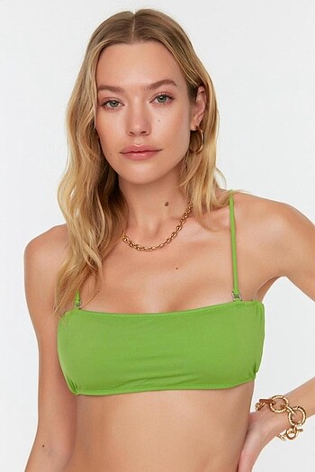 Yeşil Sırt Detaylı Bamdeau Bikini Üstü