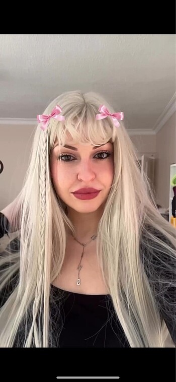 Beden Sarı kahküllü cosplay peruk