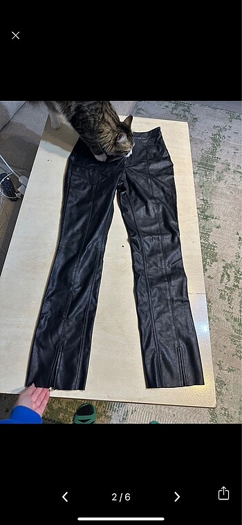 H&M H&M deri pantolon