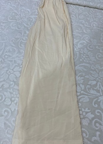 Bej Kadın Keten Salaş Pantolon - Görsel 5