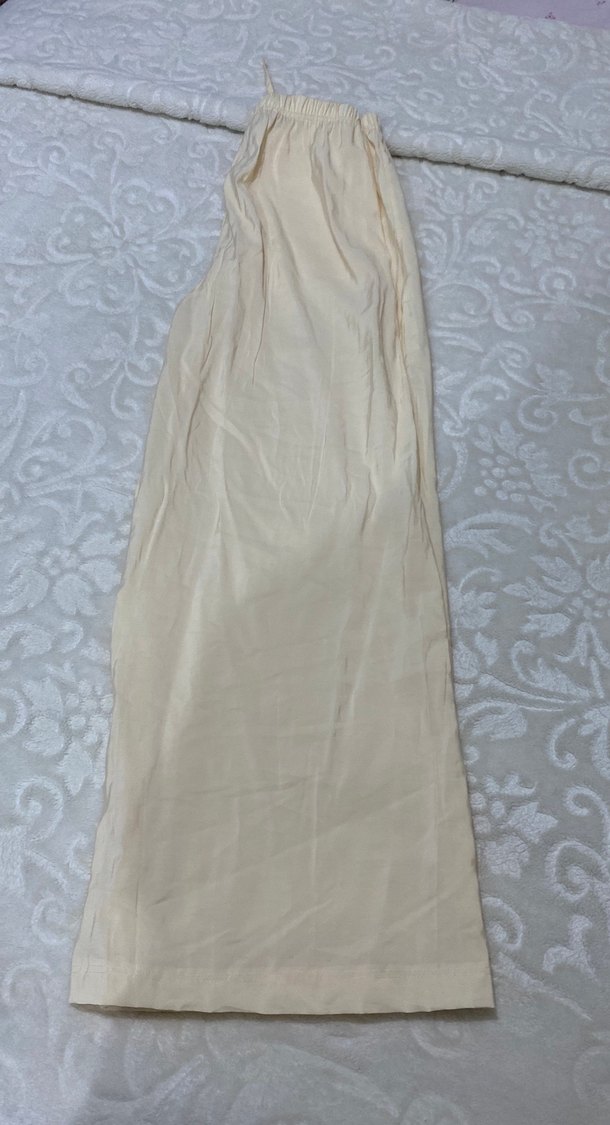 Bej Kadın Keten Salaş Pantolon - Görsel 5