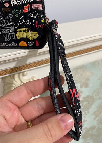 Paris Temalı Fermuarlı Kadın Portföy Çanta - Görsel 2