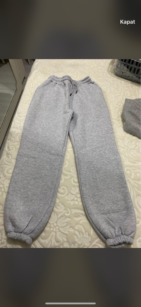 Gri Kadın Rahat Kesim Eşofman Altı - Görsel 2