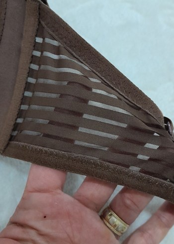 Kahverengi Çizgili Midi Sütyen - Görsel 6