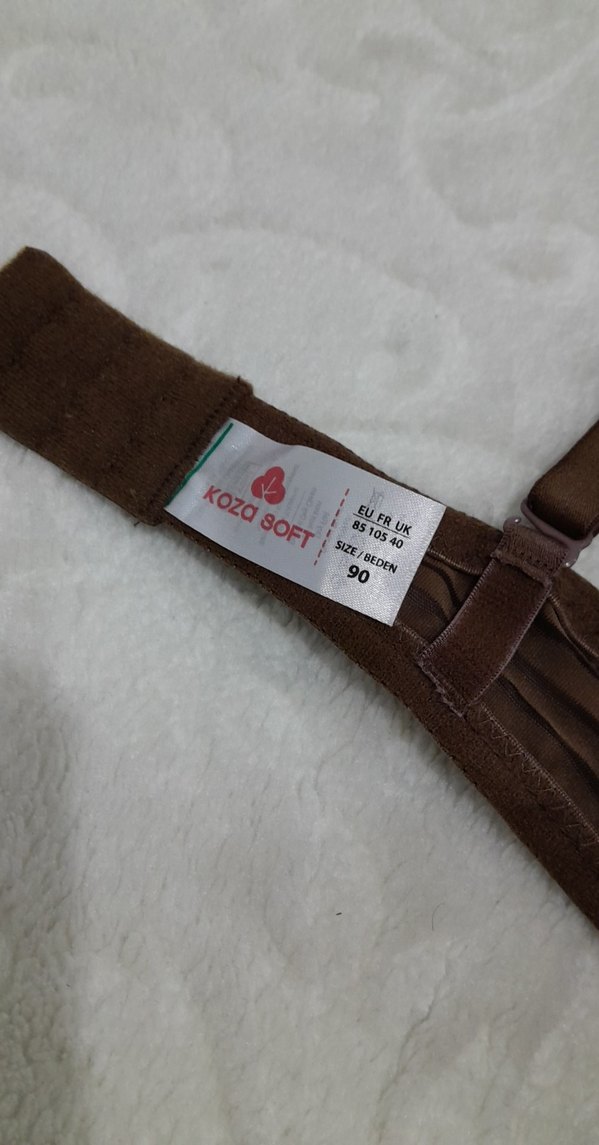 Kahverengi Çizgili Midi Sütyen - Görsel 5