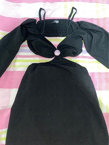 BERSHKA SİYAH ELBİSE