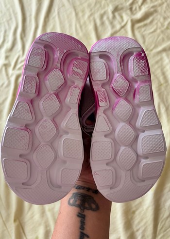 Kız Çocuk Pembe Cırt Cırtlı Spor Sandalet - Görsel 6