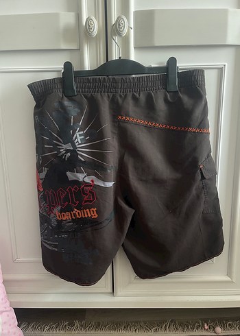 Yipers Baskılı Siyah Erkek Mini Şort - Görsel 2