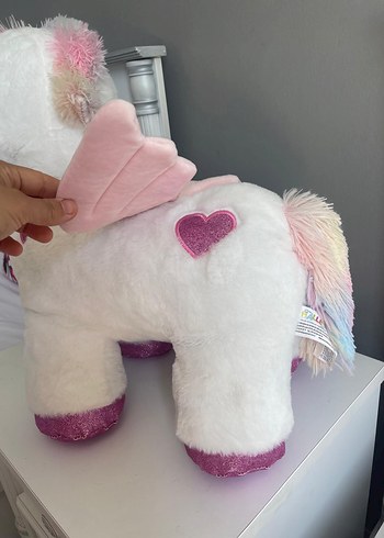Beden Beyaz Peluş Unicorn Oyuncak
