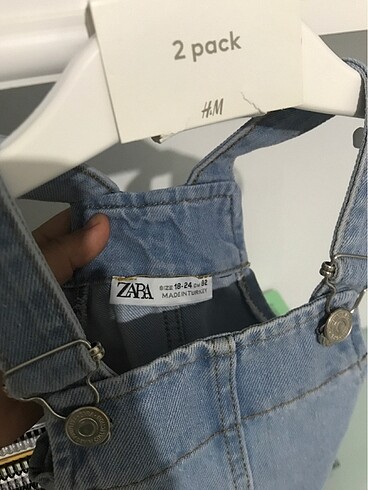 2 Yaş Beden mavi Renk Zara Slopet yeni